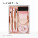 3 Color 8-in-1 Makeup Brush Set