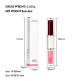 4-color 2-in-1 Peel-off Lip Gloss & Clear Lip Oil
