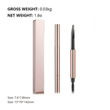8 Color Waterproof And Sweat Proof Double Headed Eyebrow Pencil