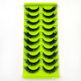 10 pairs of 5D chemical fiber eyelashes fluffy and messy