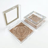 Diamond eyelash box without eyelashes /square eyelash box packaging