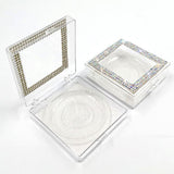 Diamond eyelash box without eyelashes /square eyelash box packaging