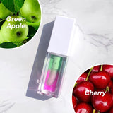 Two-color botanical fruit transparent lip oil
