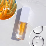 Two-color botanical fruit transparent lip oil