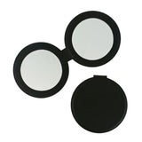 4-color round PU leather double-sided magnetic folding makeup mirror