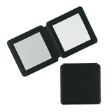 4-color square PU leather double-sided magnetic folding makeup mirror
