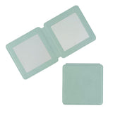 4-color square PU leather double-sided magnetic folding makeup mirror