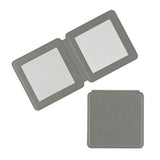 4-color square PU leather double-sided magnetic folding makeup mirror