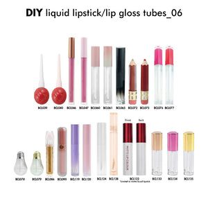 Lápiz labial líquido DIY / Tubo redondo de brillo labial 06