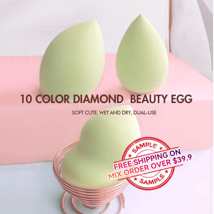 10 Colors Diamond Makeup Blender Sponge (with box) - MSmakeupoem.com