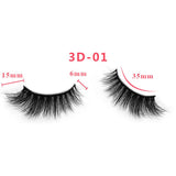 3D Thick Mink Hair False Eyelashes (#01-#25)