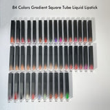 Rouges à lèvres liquides à tube carré dégradé de 41 couleurs (couleur n ° 34 à n ° 41)