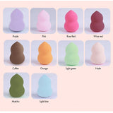 10 Colors Gourd-Shaped Makeup Blender Sponge (with box) - MSmakeupoem.com