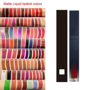 84 Colors Gradient Square Tube Liquid Lipsticks (#34-#66 Color)