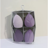 4 color handles 4 compartments make-up sponge