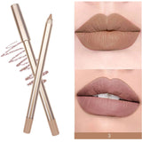 15 colors gold tube lip liner