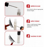 3 colors false eyelash glue (upgraded formulas) - MSmakeupoem.com