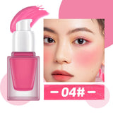 6 color liquid blush