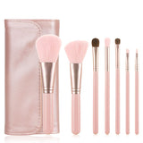 7 makeup brushes (with bag)
