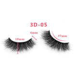 3D Thick Mink Hair False Eyelashes (#01-#25)