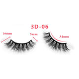 3D Thick Mink Hair False Eyelashes (#01-#25)