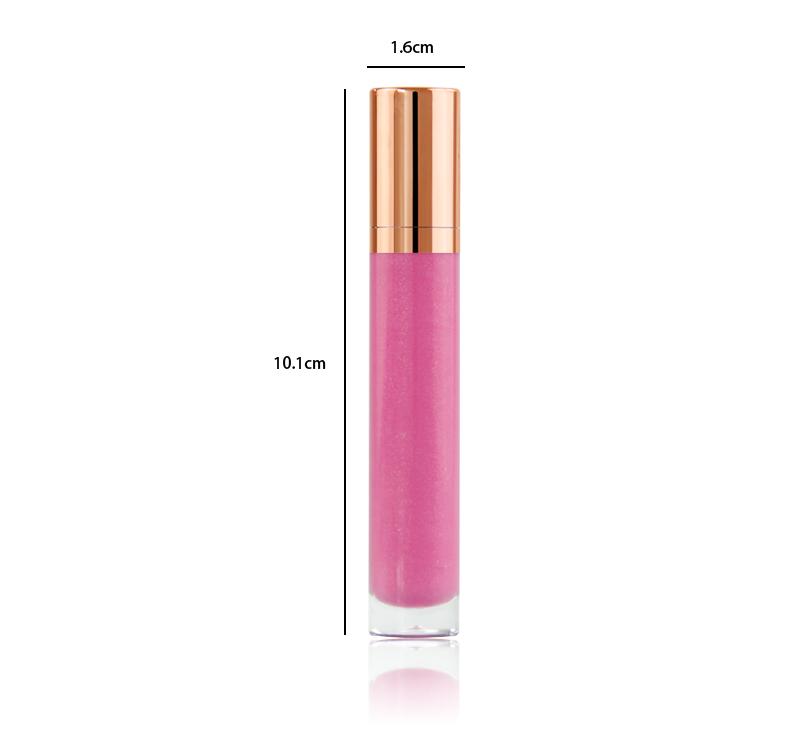 7 Farben Gold Lid Lipgloss in runder Tube