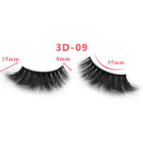 3D Thick Mink Hair False Eyelashes (#01-#25)