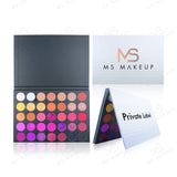35 Colors Faux Leather White Eyeshadow Palette