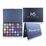35 Colors Glitter Eyeshadow Palette - MSmakeupoem.com
