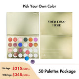 24 Farben DIY Lidschatten-Palette【50 Stück】