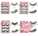 Faux cils 3 paires (imitation poils de vison)