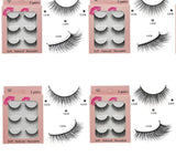 False eyelashes 3 pairs (imitation mink hair)