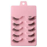 5 pairs of thick, curly and soft false eyelashes