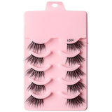 5 pairs of thick, curly and soft false eyelashes