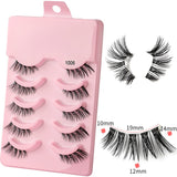 5 pairs of thick, curly and soft false eyelashes