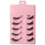 5 pairs of thick, curly and soft false eyelashes