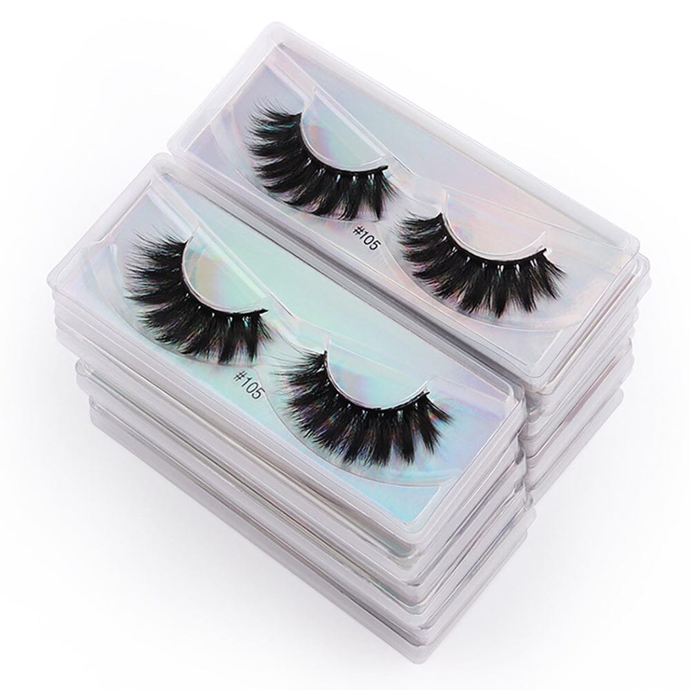 1 pair of 3D imitation mink false eyelashes laser box