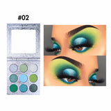 Palette mit 9 hochpigmentierten Lidschatten