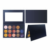 15 Colors Yellow Brown Eyeshadow Palette（50pcs free shipping）