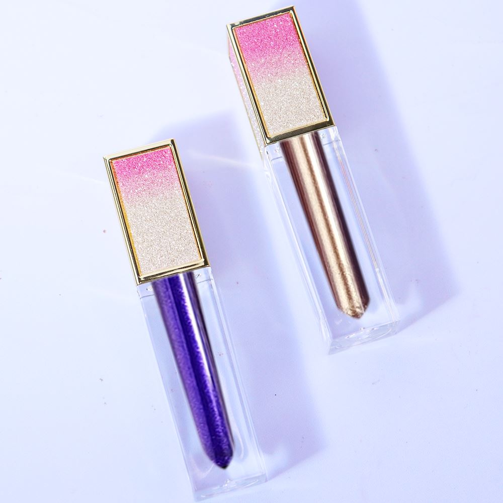 34 colors glitter gradient square tube lip gloss（#23-#34）
