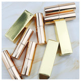 8-farbiger mattgoldener runder Lippenstift【30 STÜCKE Kostenloser Versand und kostenloses Drucklogo】