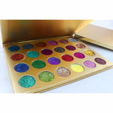 Paleta de sombras de ojos con purpurina dorada de 24 colores (50 piezas envío gratis)
