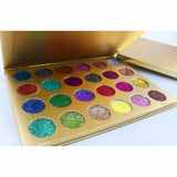 Palette de fards à paupières à paillettes dorées 24 couleurs (50pcs livraison gratuite)