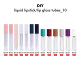 Tubos cuadrados de pintalabios líquido y brillo de labios DIY 10