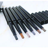 6 colors black 3D eyebrow pencil