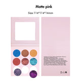 【Free Shipping】Sample Set of 169Pcs Full set of DIY Monochrome eyeshadow & Different Colors of 9 pan DIY empty Palette