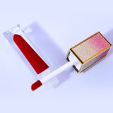 25 Farben Feuchtigkeitsspendender flüssiger Lippenstift mit mattem Glitzerverlauf in quadratischer Tube