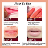 Fades lip wrinkles exfoliating lip mask