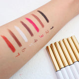 7 color white tube golden lid eyeliner