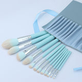 2 Colors 12pcs Candy Colors Makeup Brushes Set Custom Logo